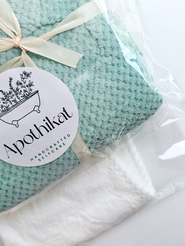 طقم مناشف للشعر مايكروفايبر (قطعتان)
Soft Hair Towel Duo