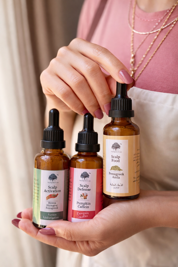 مجموعة ثلاثي خلاصات الطبيعة للشعر- Hair Serums Set