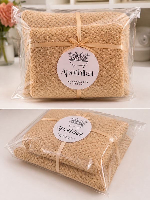 طقم مناشف للشعر مايكروفايبر (قطعتان)
Soft Hair Towel Duo